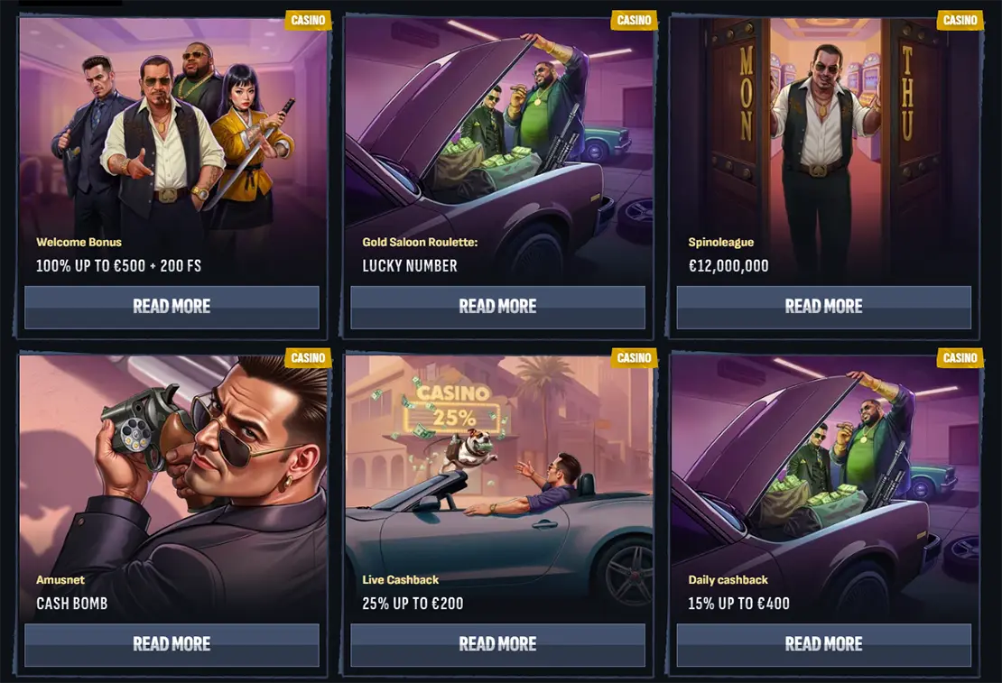 Mafia casino bonus